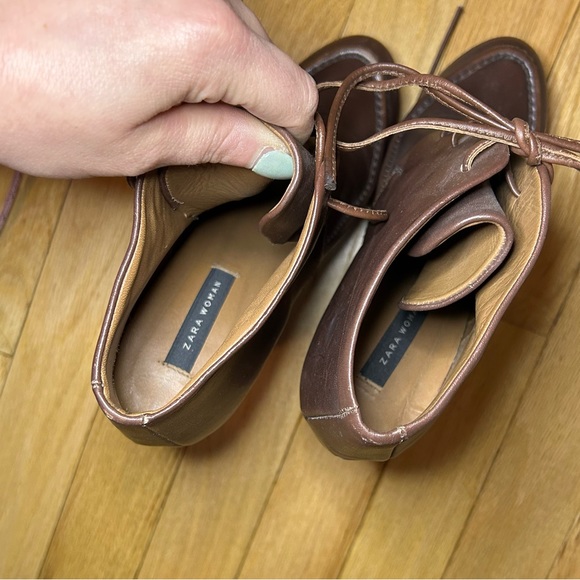 Special Edition Zara Brown Leather Booties - Picture 12 of 14